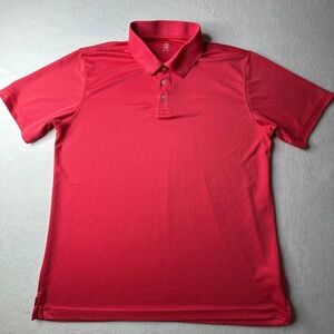 PGA Tour Champions Men Polo XL Pink Red Shirt